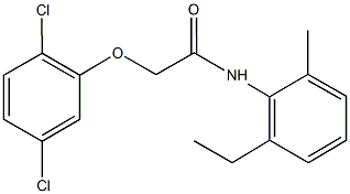 2-[(2,5-dichlorophenyl)oxy]-N-(2-ethyl-6-methylphenyl)acetamide Struktur