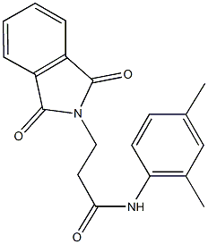 N-(2,4-dimethylphenyl)-3-(1,3-dioxo-1,3-dihydro-2H-isoindol-2-yl)propanamide Struktur