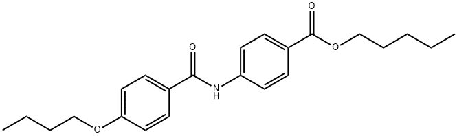 pentyl 4-[(4-butoxybenzoyl)amino]benzoate Struktur