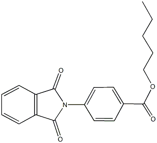 pentyl 4-(1,3-dioxo-1,3-dihydro-2H-isoindol-2-yl)benzoate Struktur