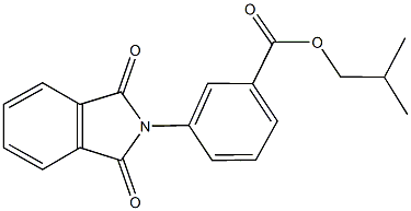 isobutyl 3-(1,3-dioxo-1,3-dihydro-2H-isoindol-2-yl)benzoate Struktur