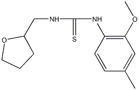 N-(2-methoxy-4-methylphenyl)-N'-(tetrahydro-2-furanylmethyl)thiourea Struktur