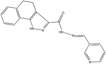 N'-(3-pyridinylmethylene)-4,5-dihydro-1H-benzo[g]indazole-3-carbohydrazide Struktur