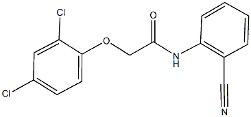 N-(2-cyanophenyl)-2-(2,4-dichlorophenoxy)acetamide Struktur