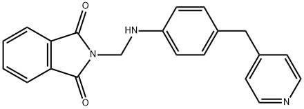 2-{[4-(4-pyridinylmethyl)anilino]methyl}-1H-isoindole-1,3(2H)-dione Struktur