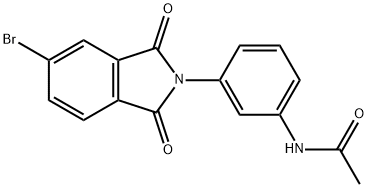 N-[3-(5-bromo-1,3-dioxo-1,3-dihydro-2H-isoindol-2-yl)phenyl]acetamide Struktur