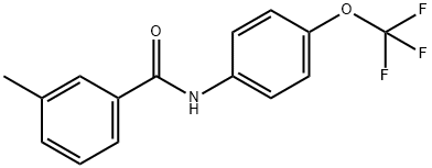 3-methyl-N-[4-(trifluoromethoxy)phenyl]benzamide Struktur