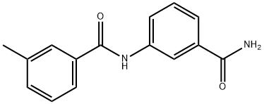 N-[3-(aminocarbonyl)phenyl]-3-methylbenzamide Struktur