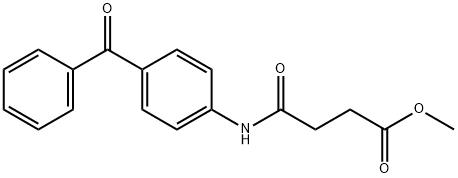 methyl 4-(4-benzoylanilino)-4-oxobutanoate Struktur