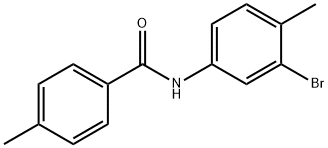 N-(3-bromo-4-methylphenyl)-4-methylbenzamide Struktur