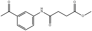 methyl 4-(3-acetylanilino)-4-oxobutanoate Struktur