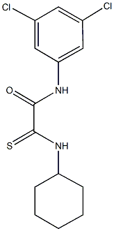 2-(cyclohexylamino)-N-(3,5-dichlorophenyl)-2-thioxoacetamide Struktur