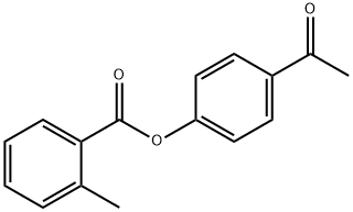 4-acetylphenyl 2-methylbenzoate Struktur