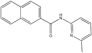 N-(6-methyl-2-pyridinyl)-2-naphthamide Struktur