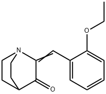 2-(2-ethoxybenzylidene)quinuclidin-3-one Struktur