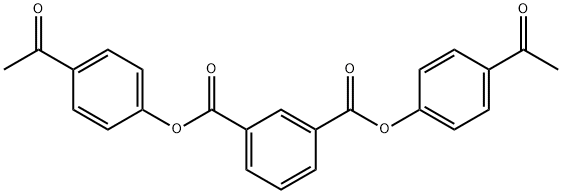 bis(4-acetylphenyl) isophthalate Struktur