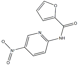 N-{5-nitro-2-pyridinyl}-2-furamide Struktur