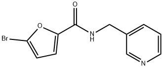 5-bromo-N-(3-pyridinylmethyl)-2-furamide Struktur