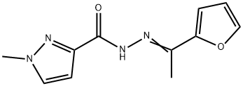 N'-[1-(2-furyl)ethylidene]-1-methyl-1H-pyrazole-3-carbohydrazide Struktur