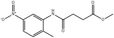 methyl 4-{5-nitro-2-methylanilino}-4-oxobutanoate Struktur