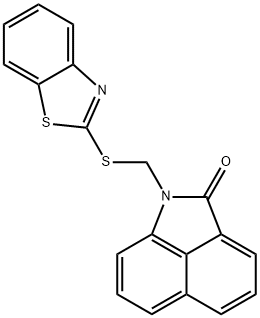 1-[(1,3-benzothiazol-2-ylsulfanyl)methyl]benzo[cd]indol-2(1H)-one Struktur