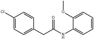 2-(4-chlorophenyl)-N-(2-methoxyphenyl)acetamide Struktur