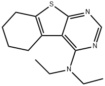 N,N-diethyl-5,6,7,8-tetrahydro[1]benzothieno[2,3-d]pyrimidin-4-amine Struktur