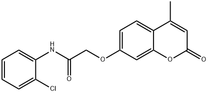 N-(2-chlorophenyl)-2-[(4-methyl-2-oxo-2H-chromen-7-yl)oxy]acetamide Struktur