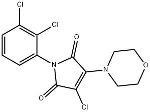 3-chloro-1-(2,3-dichlorophenyl)-4-(4-morpholinyl)-1H-pyrrole-2,5-dione Struktur