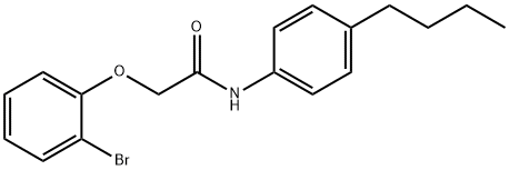 2-(2-bromophenoxy)-N-(4-butylphenyl)acetamide Struktur