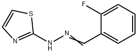 2-fluorobenzaldehyde 1,3-thiazol-2-ylhydrazone Struktur