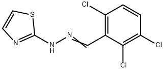 2,3,6-trichlorobenzaldehyde 1,3-thiazol-2-ylhydrazone Struktur