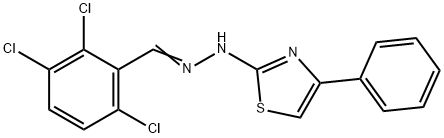 2,3,6-trichlorobenzaldehyde (4-phenyl-1,3-thiazol-2-yl)hydrazone Struktur