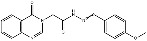 N'-(4-methoxybenzylidene)-2-(4-oxo-3(4H)-quinazolinyl)acetohydrazide Struktur