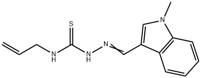 1-methyl-1H-indole-3-carbaldehyde N-allylthiosemicarbazone Struktur