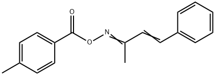 4-phenyl-3-buten-2-one O-(4-methylbenzoyl)oxime Struktur