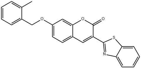 3-(1,3-benzothiazol-2-yl)-7-[(2-methylbenzyl)oxy]-2H-chromen-2-one Struktur