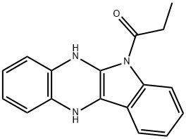 6-propionyl-6,11-dihydro-5H-indolo[2,3-b]quinoxaline Struktur