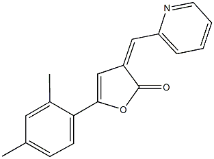 5-(2,4-dimethylphenyl)-3-(2-pyridinylmethylene)-2(3H)-furanone Struktur