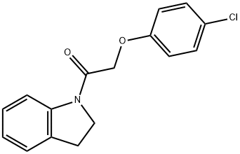 1-[(4-chlorophenoxy)acetyl]indoline Struktur