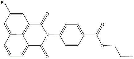 propyl 4-(5-bromo-1,3-dioxo-1H-benzo[de]isoquinolin-2(3H)-yl)benzoate Struktur