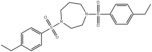 1,4-bis[(4-ethylphenyl)sulfonyl]-1,4-diazepane Struktur