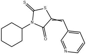 3-cyclohexyl-5-(3-pyridinylmethylene)-2-thioxo-1,3-thiazolidin-4-one Struktur