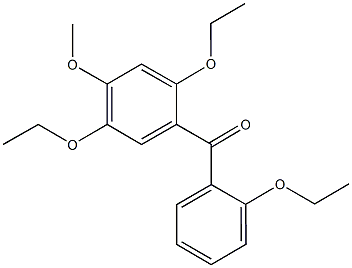 (2,5-diethoxy-4-methoxyphenyl)(2-ethoxyphenyl)methanone Struktur