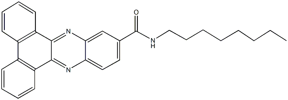 N-octyldibenzo[a,c]phenazine-11-carboxamide Struktur