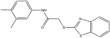 2-(1,3-benzothiazol-2-ylsulfanyl)-N-(3,4-dimethylphenyl)acetamide Struktur