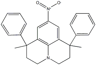 9-nitro-1,7-dimethyl-1,7-diphenyl-2,3,6,7-tetrahydro-1H,5H-pyrido[3,2,1-ij]quinoline Struktur