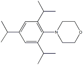 4-(2,4,6-triisopropylphenyl)morpholine Struktur