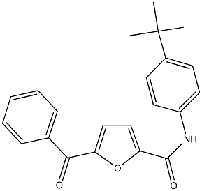 5-benzoyl-N-(4-tert-butylphenyl)-2-furamide Struktur