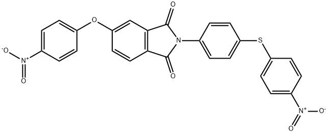 5-{4-nitrophenoxy}-2-[4-({4-nitrophenyl}sulfanyl)phenyl]-1H-isoindole-1,3(2H)-dione Struktur